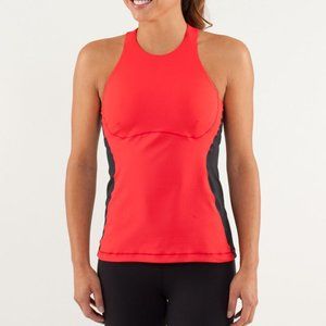 Lululemon Spin It To Win It Tank - Red / Black